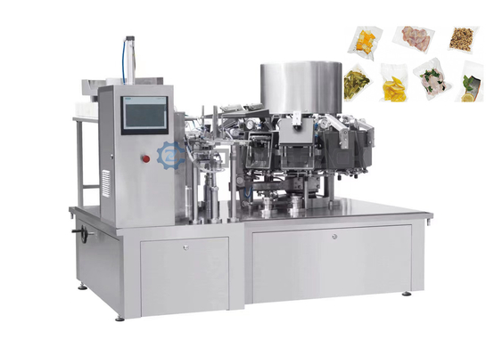 Automatic Rotary Vacuum Packaging Machine Multifunction Table Top Food