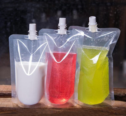 Premade Spout Bag Juice Milk Jelly Liquid Packaging Stand Up Pouch
