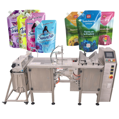 Liquid Detergent Filling Machine Laundry Detergent Spout Pouches Packaging Machine