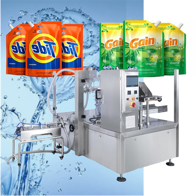 Liquid Detergent Filling Machine Laundry Detergent Spout Pouches Packaging Machine