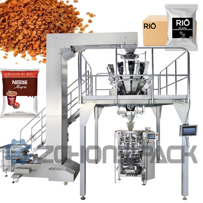 Automatic Coffee Packing Machine Vertical Roll Film Bag Making