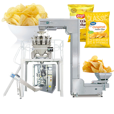 Potato Chips Granule Vertical Packing Machine Bags Film Pouch 880kg ZCHONE
