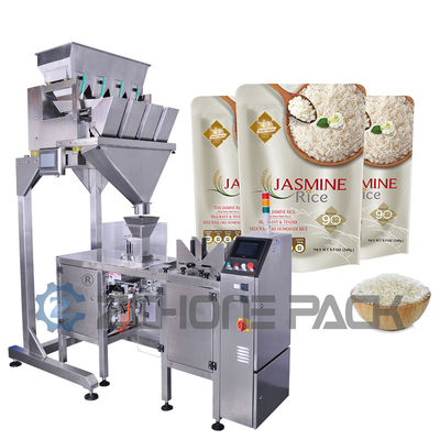 Single Station Rice Packing Machine Four Head Linear Scale