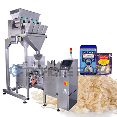 Single Station Rice Packing Machine Four Head Linear Scale