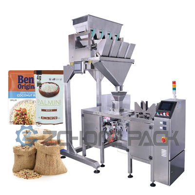 Single Station Rice Packing Machine Four Head Linear Scale
