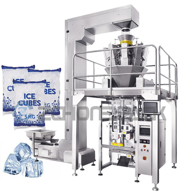 30 Bag / Min Vertical Packaging Machine Automatic Ice Cube Packing Machine