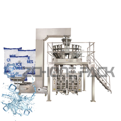 30 Bag / Min Vertical Packaging Machine Automatic Ice Cube Packing Machine