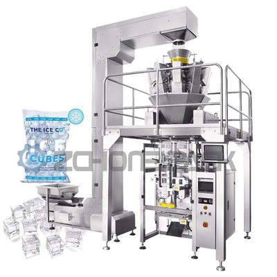 30 Bag / Min Vertical Packaging Machine Automatic Ice Cube Packing Machine