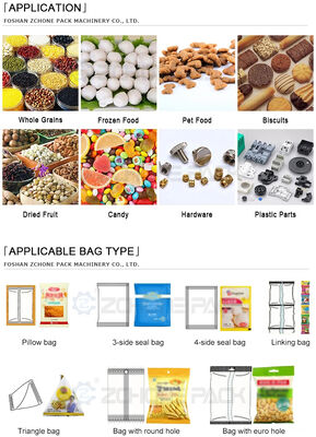 Automatic Ice Cubes Filling Weighing Vertical Packaging Machine Beverage and Food with Roll Film Bags - Easy to Operate