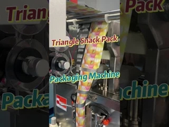 Macchina di confezionamento di snack con sacchetto triangolare con pellicola a rotolo verticale Macchina di confezionamento automatico a granuli