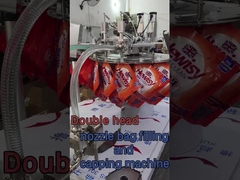 Macchina per riempire e coprire sacchetti a doppia testa con uguale sacchetto per una persona