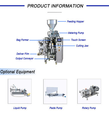 Liquid Paste Packaging Machine, Vertical Back-Seal Bag, Four-Side Seal Bag, Pillow Bag, Roll Film Packaging Machine