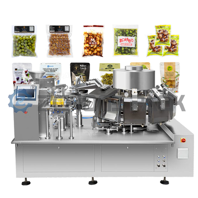 Fully Automatic Premade Bag Vacuum Rotary Packaging Machine